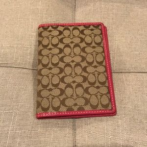 Coach Signature Passport Holder